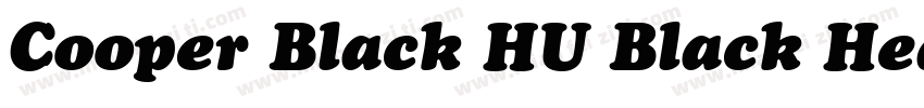 Cooper Black HU Black Headline字体转换